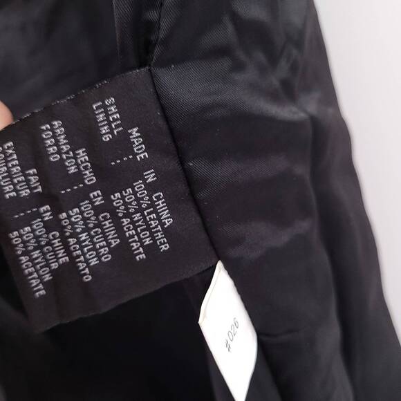 Vintage Black Leather Pants High Waist flat front Size 6 - Picture 7 of 10